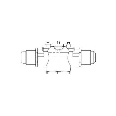 Schneider Electric VB: 1/2 in. 2W. Zone. FLR. BR. 3.5 cv. Erie PopTop. No Steam VT2253