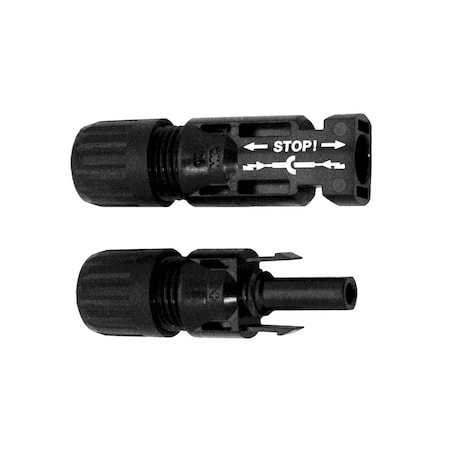 Samlex America SOLAR RV Use To Connect Solar Panel To Charge Controller; Snap-In Locking Type MC4-2