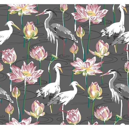 A-Street Prints Barton Grey Heron Wallpaper 4081-87553