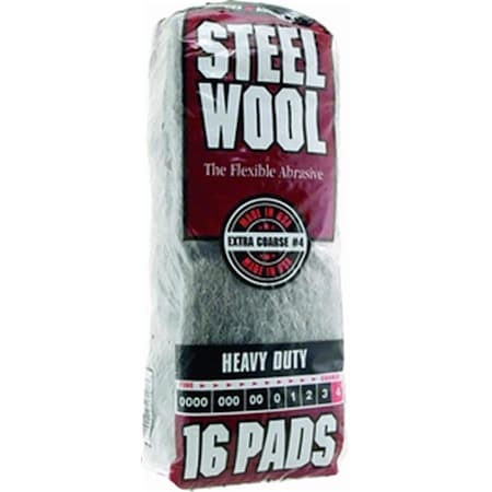 Defenseguard 106607-06 Grade 4 Steel Wool 16 Pad Poly Sleeve DE3573895