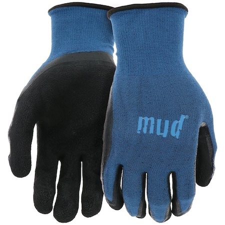 Mud Gloves, ML, BambooLatexSpandex, BlackCadet Blue SM7196B/ML