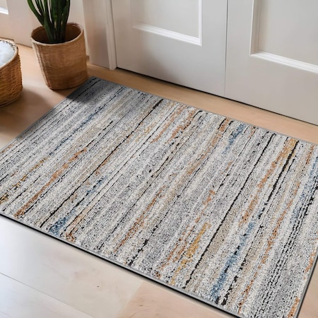 World Rug Gallery Multi-Tonal Area Rug 2 ft x 3 ft Multi WR204MULTI2X3
