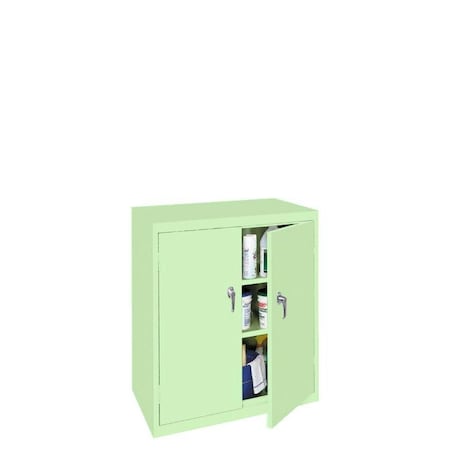 Steel Cabinets Usa Counter Height Storage Cabinet, 42 in H, 36 in W, Pastel Green ABL-364-PT GRN