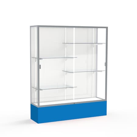 Ghent Spirit Floor Display Case 60x72x16, White, Satin 375WB-SN-RY