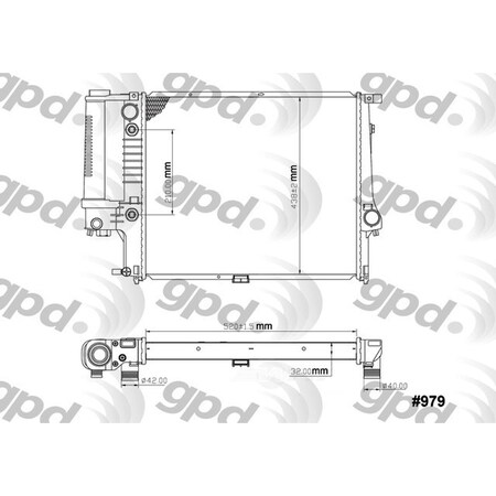 Global Parts Distributors Radiator 979C