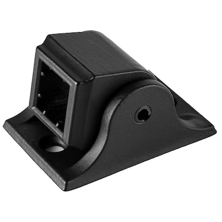 Nuvo Iron Baluster Railing Connector, Square, Steel, Black, Matte/Powder-Coated, Surface Installation, 1/EA SQISMAS