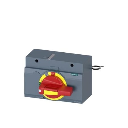 Siemens front mounted rotary operator EMERGENCY OFF IEC IP30/40 24 V DC lighting 3VA9447-0EK17