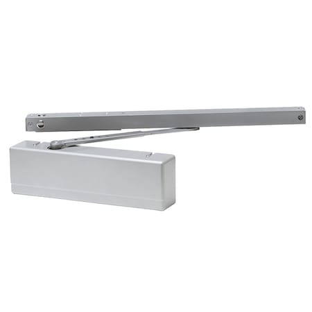 Sargent Surface Door Closer, Standard Track Arm with Bumper, Pull Side, Thru Bolts, Sprayed Aluminum Enamel 351-OTB TB EN