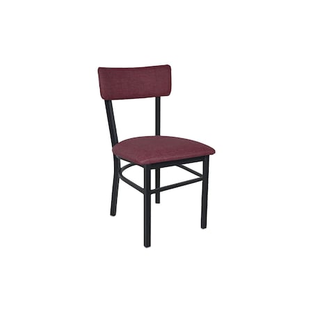 Bfm Seating Bristol Chair - Grade 4 Upholstered Seat & Back - Steel Frame - Sand Black Finish 4301CSTT021-SB