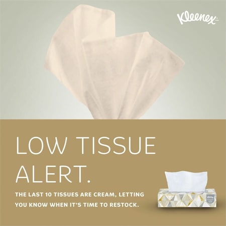Kleenex KimberlyClark Signal Facial Tissue, White, 125PK KCC21606