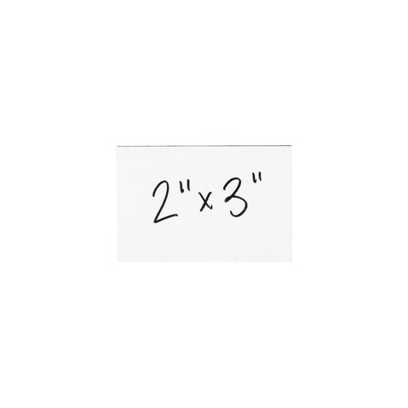 Bubblefast 2 x 3'' White Warehouse Labels - Magnetic Strips BFLH176