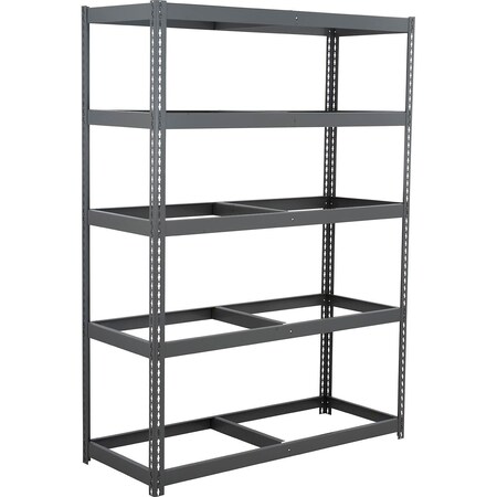 Global Industrial 5 Shelf, Heavy Duty Boltless Shelving, Starter, 60"W x 18"D x 60"H, No Deck B3171423