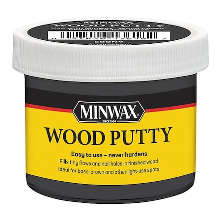Minwax Wood Putty, Ebony, 3.75 oz, Tub 13618000