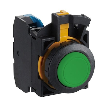 Idec Pushbutton 22MM Green 2NO+2NC Black Beze CW1B-A2E22G