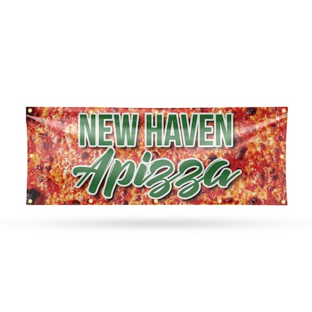 Signmission New Haven Apizza, 48 Inch x 120 Inch, Vinyl Banner B-120-30752