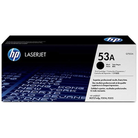 Hp 53A (Q7553A) Black Original LaserJet Toner Cartridge (3,000 Yield) Q7553A