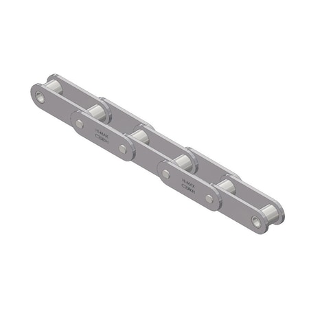 Senqcia Hi-Max Conveyor Series Double Pitch Riveted Standard , 10 ft OAL, 2 P, 5/8 Dia x 5/8 W C2080HMRB