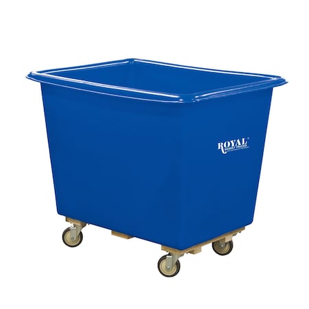 Royal Basket Trucks Cube Truck, Blue, Polyurethane G08-BLX-PTA-4UNN
