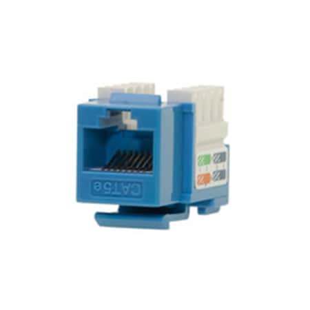 Cable Wholesale CableWholesale  Cat5e Keystone Jack - RJ45 Female to 110 Punch Down, Blue 310-121BL