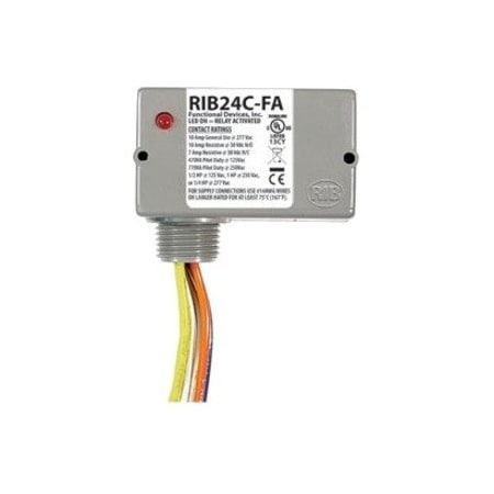 Functional Devices-Rib Enclosed Relay, 10A, SPDT RIB24C-FA