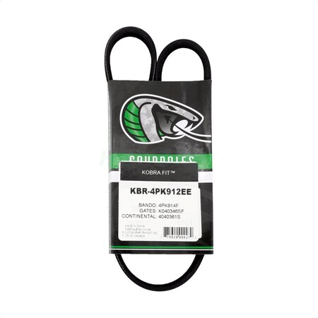 Kobra Air Conditioning Serpentine Belt For Ford Edge Fusion Explorer Taurus Lincoln MKZ MKT KBR-4PK912EE