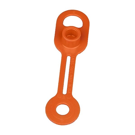 Trico Grease Fitting Cap, 2 3/4" L, Orange, PK10 37057