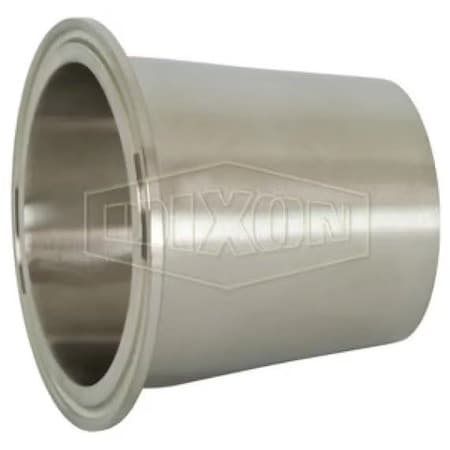 Dixon Concentric Reducer, 2 x 1 in, Clamp x Weld, 304 SS, Domestic B31M-G200100