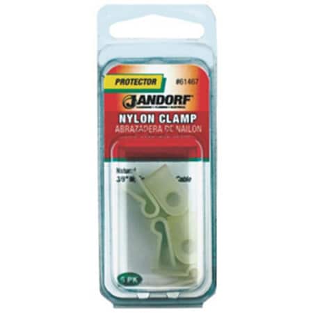 Jandorf Specialty Hardw 61467 Nylon Clamp Natural, 0.38 x 0.13 3395258