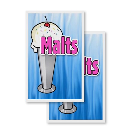 Signmission Malts, Vinyl Decals Only 24 Inch x 36 Inch, Vinyl Decal, 2PK DSB-2436-2PACK-Malts
