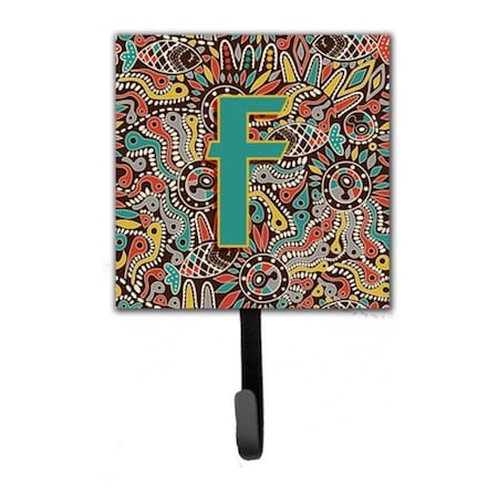 Carolines Treasures Letter F Retro Tribal Alphabet Initial Leash and Key Holder CJ2013-FSH4