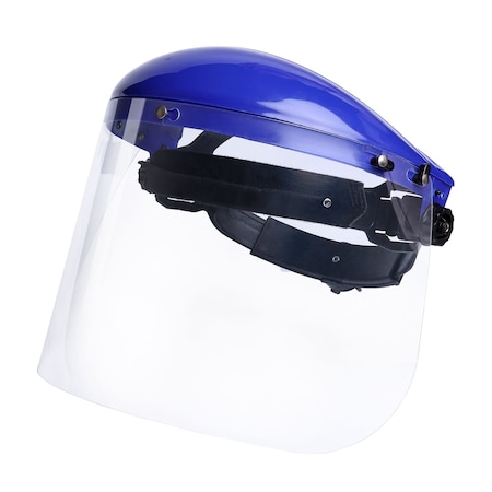 Bison Life Face Shield, 7.6 in Height, Blue BIS-HGF-18