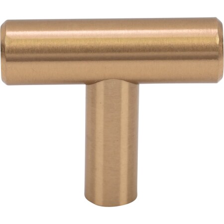 Designperfect 1-9/16 Overall Length Cabinet T-Knobb, Champagne Bronze/Gold, 25PK DPA25T14KCBZ