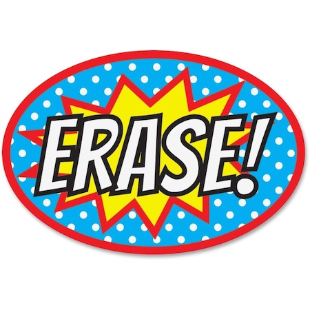 Ashley Productions Magnetic Whiteboard Eraser, Superhero Erase, PK6 10051
