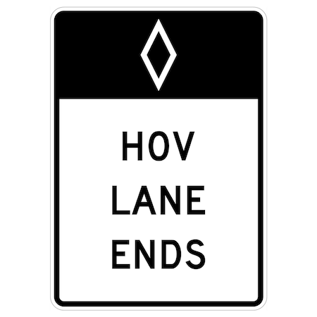 Sign Solutions Usa Traffic Sign, 30 in Width, Aluminum Sign, Vertical Rectangle DUS06HWT3042R3-12A