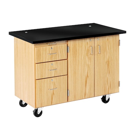 Diversified Spaces Mobile Instructor's Desk, 48" W, 36" Height, 500 lb. 4332KF-RS