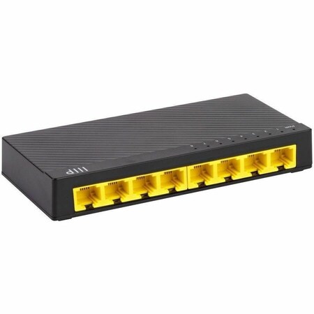 Monoprice 8-Port 10/100/1000Mbps Gigabit Ethernet Unmanaged Switch 41713