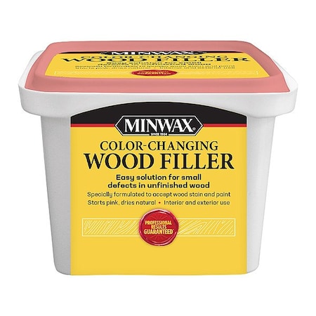 Minwax Wood Filler, Natural, 16 oz, Tub 448800000