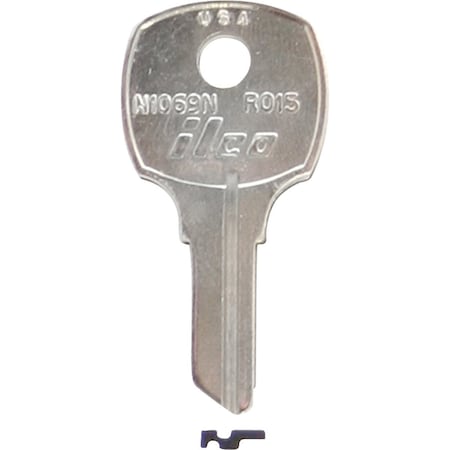Ilco Russwin Nickel Plated File Cabinet Key RO15 / N1069N, 10PK IAL00000482