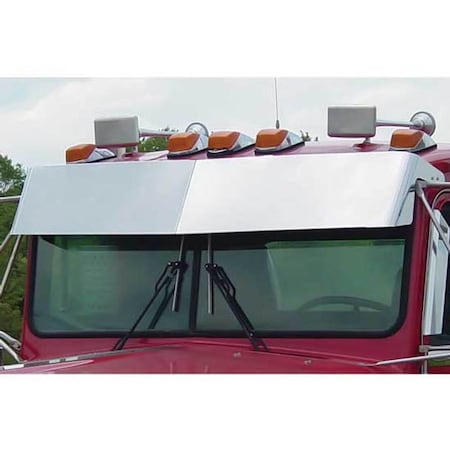 Replacement For Kenworth T600 Year 1992 12In Stainless Steel Drop Visor