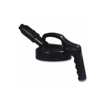 Oilsafe Stumpy Spout Lid, 1 in dia, Black, Engineering Plastic 399-100501