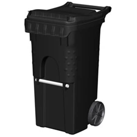 Otto Environmental Systems Mobile Trash Container, 35 gal - Black B2239509