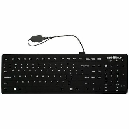 Sealshield SEAL SILK PRO WATERPROOF KEYBOARD BLACK SK104