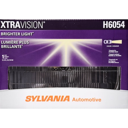 Sylvania Bulbs, 35 W Low Beam/ 65 W High Beam, 3200K, 12.8 V H6054XV.BX