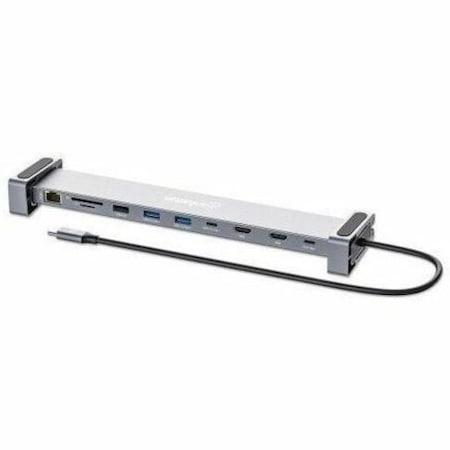 Manhattan - Strategic Manhattan USB-C PD 10-in-1 Dual-HDMI Monitor Docking Station / Multiport Hub 190398
