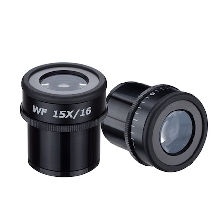 Amscope Pair of Focusable Extreme Widefield 15X Eyepieces (30mm) EP15X30F-V374