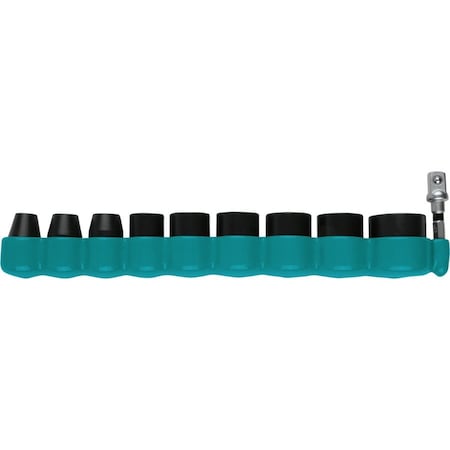 Makita 3/8 in Drive Impact XPS SAE Impact Socket Set, 10 pcs, SAE, 10 pcs E-01672