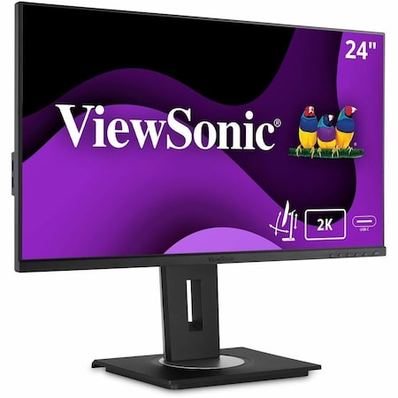 Viewsonic 24"(23.8" viewable) SuperClear IPS Quad HD Monitor with Advanced Ergonomics, 2560x1440 Resolution. VG2455-2K