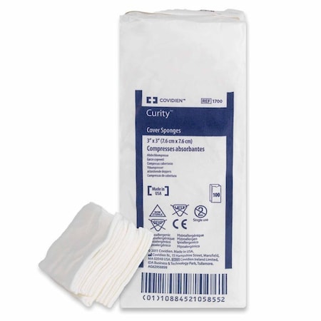 Curity Covidien Cover Sponges, Non-Sterile, 3"x3", 100PK 1700PK
