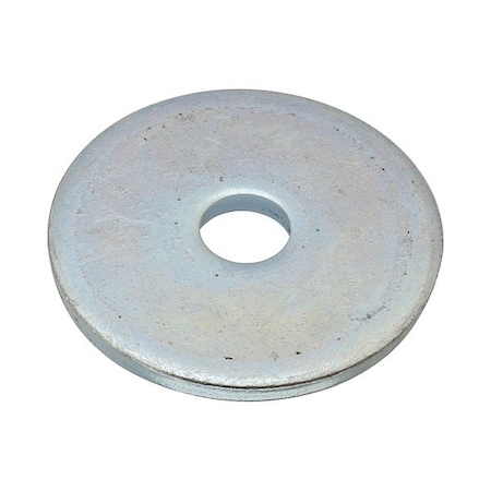 Zoro Select Flat Washer, For Screw Size 5/8 in , Steel Zinc-Plated Finish Z9671-A