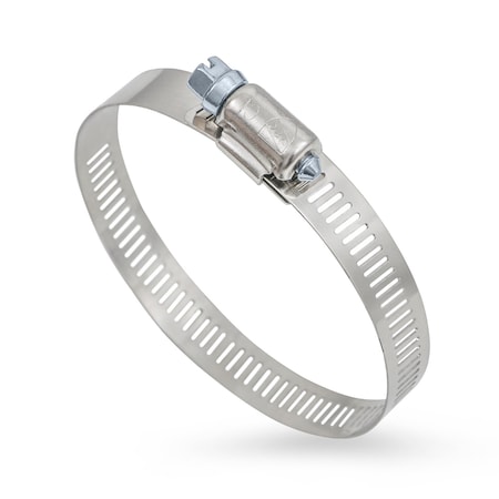 Everflow Stainless Steel Worm Drive Hose Clamps 1-1/4'' - 2-1/2'' Adjustable SAE 32, 10PK 5732SSHCA